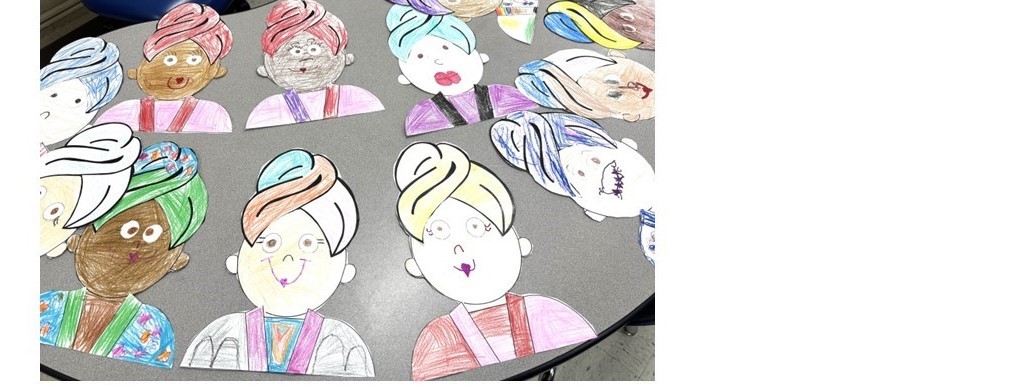 Students color and share these with mothers